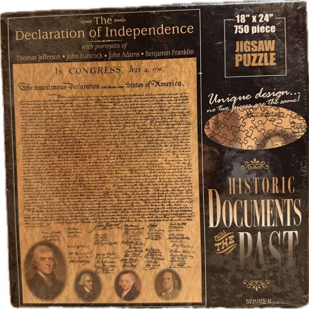 Historic Documents Jigsaw Puzzle - 750 Pieces New In Box
